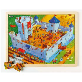 Maxipuzzle bois La vie au château