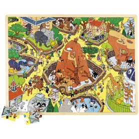 Maxipuzzle bois Le parc zoologique