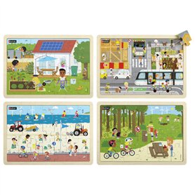 Puzzle bois Développement durable
