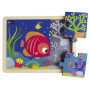Puzzle bois - Poisson tropical - 6p
