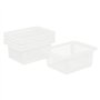 Paniers plastiques blancs x5
