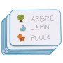 Ardoises blanches magn R°/V°x6