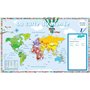 Les posters effaçables - La carte du monde