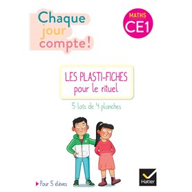 Chaque jour compte - Maths CE1 Ed. 2023 - 5 plasti-fiches