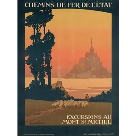 Affiche excursions au Mont-Saint-Michel