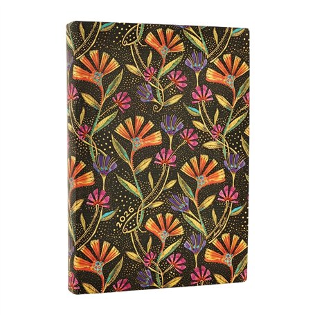 12 Mois Flexi 2026 Fleurs Sauvages Midi Un Jour par Page