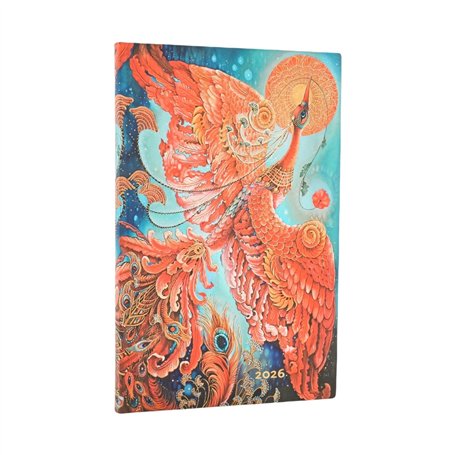 12 Mois Flexi 2026 Oiseau de Feu Maxi Horizontal