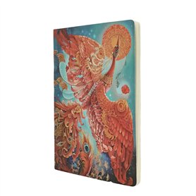Cahiers Les Oiseaux du Bonheur Oiseau de Feu A4 Pointille 80pg.