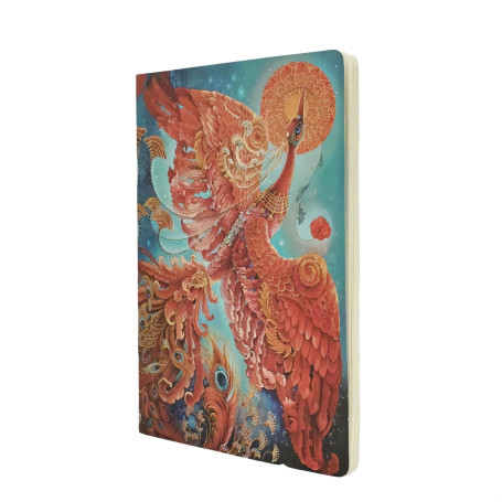 Cahiers Les Oiseaux du Bonheur Oiseau de Feu A4 Pointille 80pg.
