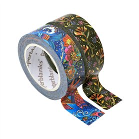 Washi Pack mixte de rubans adhesifs Washi Magie Celeste/Fleurs Sauvages