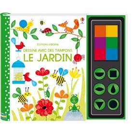 Dessine avec des tampons Le jardin