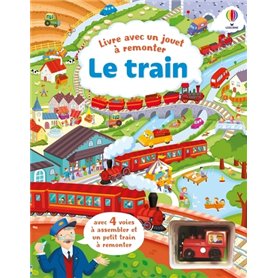 Le train - Livre avec un jouet à remonter - Dès 3 ans