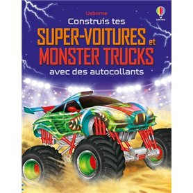 Construis tes super-voitures et monster trucks avec des autocollants - Volume combiné - Dès 5 ans