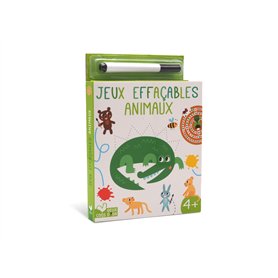 Jeux effaçables animaux avec feutre Velleda
