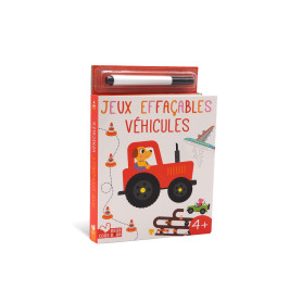 Jeux effaçable véhicules avec feutre Velleda