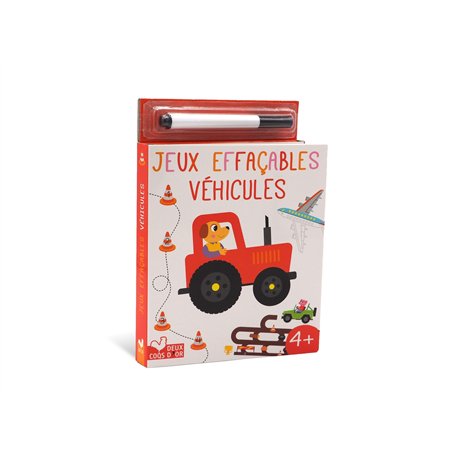 Jeux effaçable véhicules avec feutre Velleda