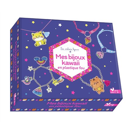 Mes bijoux kawaii en plastique fou - coffret avec accessoires