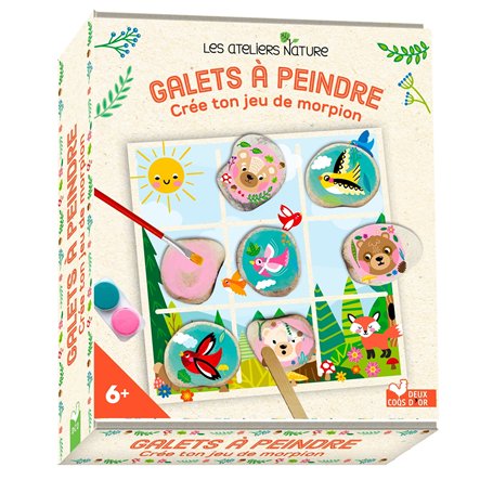 Galets à peindre crée ton jeu de morpion
