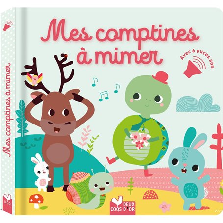 Mes comptines à mimer - livre avec puces sonores