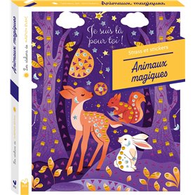 Les ateliers de Marion Blanc - Strass et stickers Animaux magiques - boîte avec accessoires
