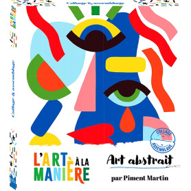 L'art à la manière Art abstrait - Collage et assemblage - boîte avec accessoires