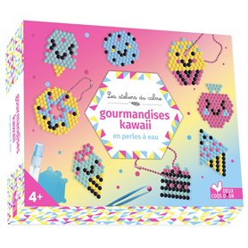 Gourmandises kawaii en perles à eau - coffret avec accessoires