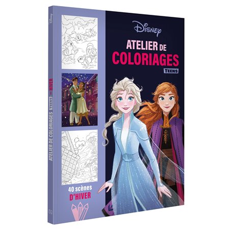 DISNEY TEENS - Atelier de coloriages - Scènes d'hiver