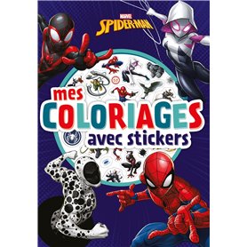 SPIDER-MAN - Mes Coloriages avec stickers - MARVEL