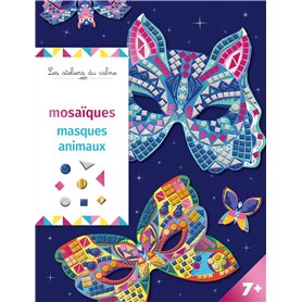Mosaïques masques animaux - pochette avec accessoires