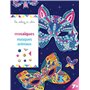 Mosaïques masques animaux - pochette avec accessoires