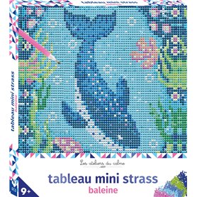 Tableau mini strass Baleine - boîte avec accessoires