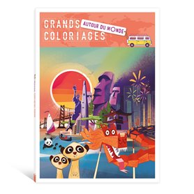 Grands coloriages - Autour du monde