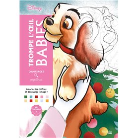 Coloriages mystères Disney - Trompe l'oeil Babies