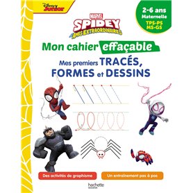 Disney - Spidey et ses amis extraordinaires - Mon cahier effaçable - Mes premiers tracés