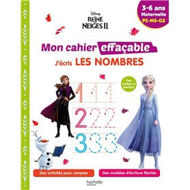 Disney - La Reine des Neiges 2 - Mon cahier effaçable - J'écris les nombres (3-6 ans)