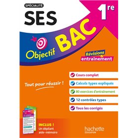 Objectif BAC 1re spécialité SES BAC 2026