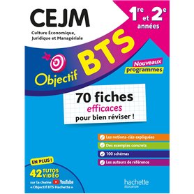 Objectif BTS - CEJM - 70 fiches efficaces pour bien réviser - 2025