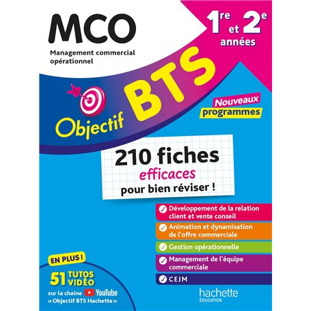 Objectif BTS MCO - 210 fiches efficaces pour bien réviser - 2025