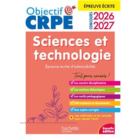 Objectif CRPE 2026-2027 Sciences et Technologie - Épreuve écrite d'admissibilité M2/L3