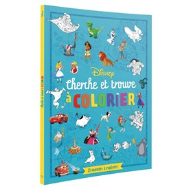 DISNEY - Cherche et Trouve à colorier - 25 mondes à explorer