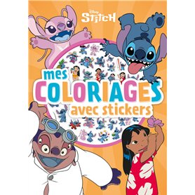 STITCH - Mes Coloriages avec Stickers - Disney