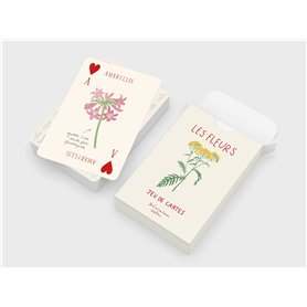 Jeu de 52 cartes Fleurs