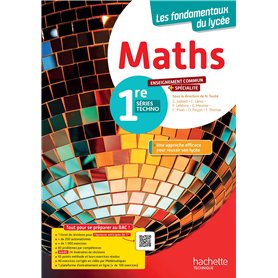 Mathématiques - enseignement commun + spécialité STI2D / STL- 1re séries technos (manuel) - Éd. 2025