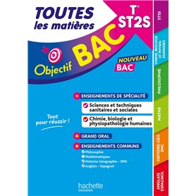 Objectif BAC 2026 - Terminale ST2S Toutes les matières