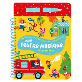 Mon feutre magique Les pompiers - avec feutre à réservoir d'eau
