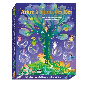 Arbre à bijoux des fées  - coffret avec accessoires