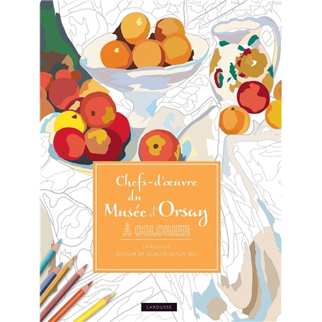 Chefs d'oeuvres du musée d'Orsay coloriages anti-stress