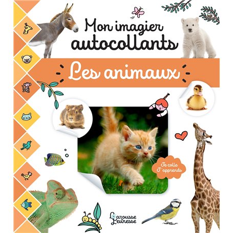 Mon imagier autocollants - Les animaux