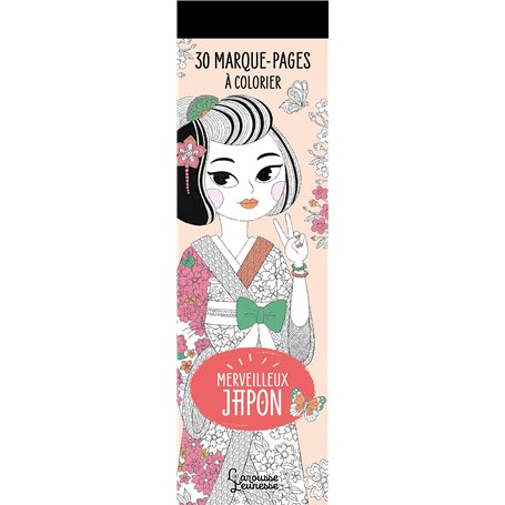 30 marque-pages à colorier - Merveilleux Japon