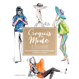 Croquis de mode à colorier d'Hilda Glasgow
